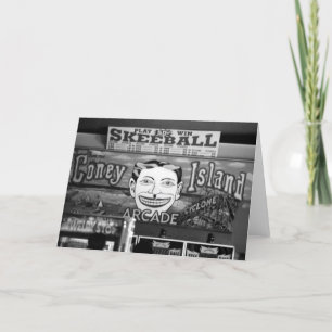 "het Lege Wenskaart 50c van Skeeball" Kaart