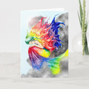 Het Lege Wenskaart van de "iris" Kaart