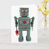 Het Lege Wenskaart van de robot Kaart (Gele Bloem)