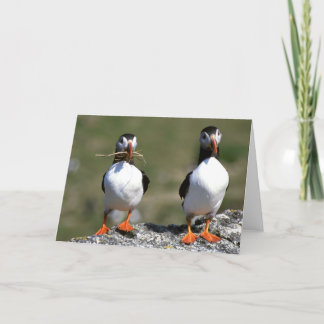 Het lege wenskaart van het Paar van de Kaart