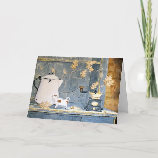 Het Lege Wenskaart van het Stilleven van de Kaart (Voorkant)