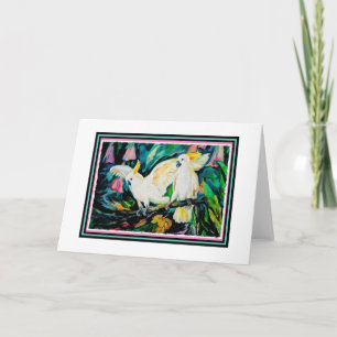 Het Lege Wenskaart van kaketoes Kaart