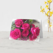 Het lege Wenskaart van Rozen Kaart (Gele Bloem)