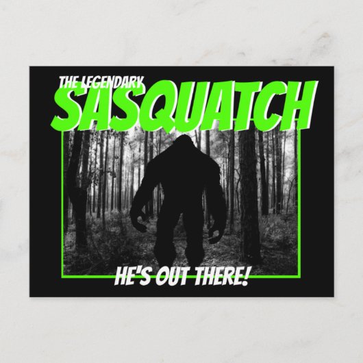 Het Legendary Sasquatch Briefkaart (Voorkant)