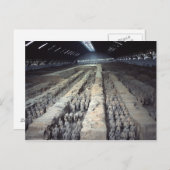 Het leger van het Terracotta, Xian, China, Briefkaart (Voorkant / Achterkant)