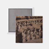 Het Leger van terra cotta strijders in keizer Qin Magneet (Voorkant / Achterkant)