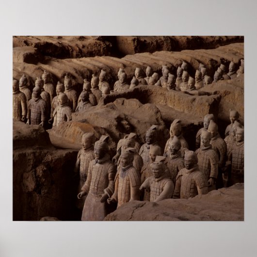 Het Leger van terra cotta strijders in keizer Qin Poster (Voorkant)