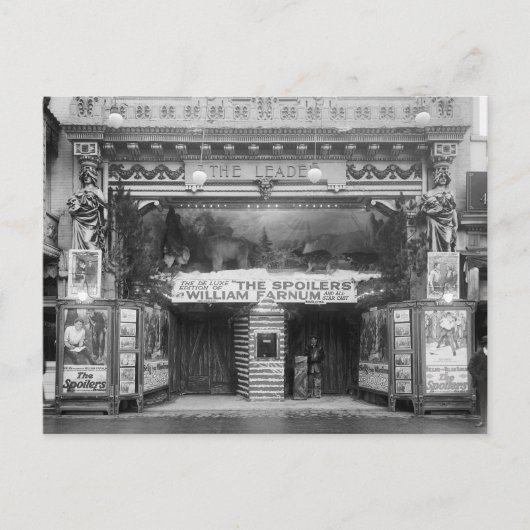 Het Leidertheater, 1921 Briefkaart (Voorkant)