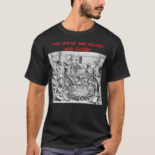 Het lek wordt gedood en gegeten t-shirt