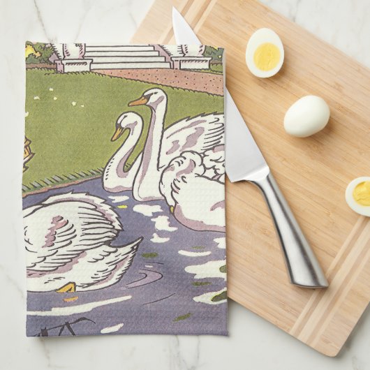 Het Lelijke Eendje, Klassiek Sprookje van Hauman Theedoek (Quarter Fold)