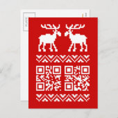 Het lelijke Gelukkige Nieuwjaar van de Code van de Feestdagenkaart (Voorkant / Achterkant)