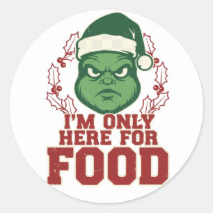 Het lelijke kerst-ereteken 🎄☠️ ronde sticker