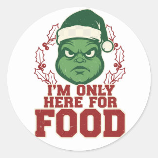 Het lelijke kerst-ereteken 🎄☠️ ronde sticker