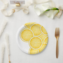 Het Lemon Spritz Yellow Party Paper Bord