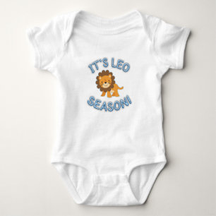 Het Leo Seizoen. Baby odysuit (blauw) Romper