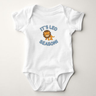 Het Leo Seizoen. Baby odysuit (blauw) Romper