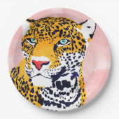 Het Leopard portret Papieren Bordje (Voorkant)