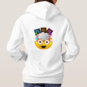 Het leren Adobe maakt mijn hoofd implode Emoji Hoodie (Achterkant)