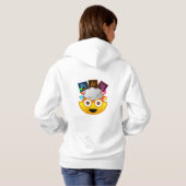 Het leren Adobe maakt mijn hoofd implode Emoji Hoodie (Achterkant volledig)