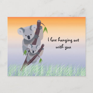Het leuke Australische Briefkaart van de Koala