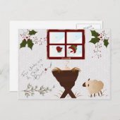 Het leuke Briefkaart van Kerstmis (Voorkant / Achterkant)