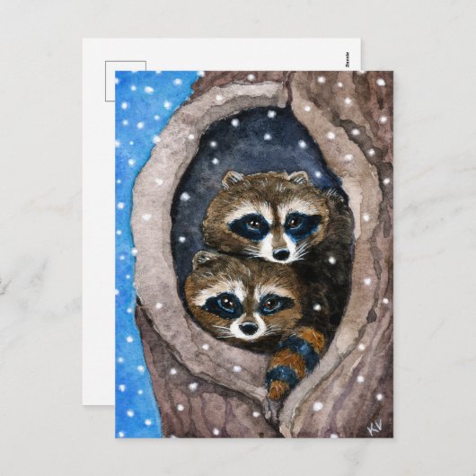 Het leuke briefkaart van Kerstmis van de (Voorkant / Achterkant)