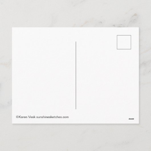 Het leuke briefkaart van Kerstmis van de (Achterkant)