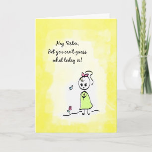 Het leuke Denken aan u de Dag van de Zuster met Kaart