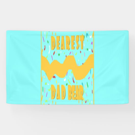 Het leuke design van het Beer van de beste vader h Spandoek (Horizontaal)