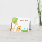 Het leuke Dier van het Oerwoud dankt u Kaarten (Voorkant)