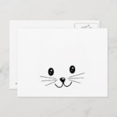 Het leuke Gezicht van de Kat Briefkaart (Voorkant / Achterkant)