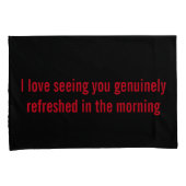 Het leuke Paar van het Gezegde Kussenslopen, Kussensloop (Voorkant-Rechts)