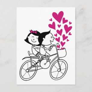 Het leuke romantische paar van de Valentijnsdag op Feestdagenkaart
