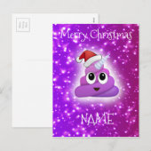 Het leuke Roze Briefkaart van Emoji van het (Voorkant / Achterkant)