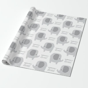 Het leuke Verpakkende Document van de Olifanten Cadeaupapier