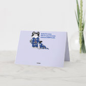 Het leuke Wenskaart van de Pyjama's van de Katten Kaart (Achterkant)