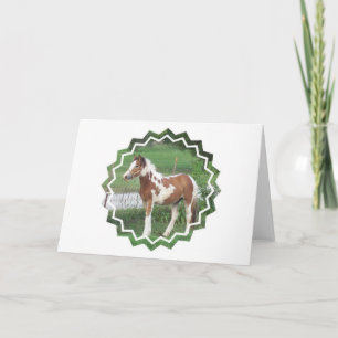 Het leuke Wenskaart van het Pony van de Verf Kaart