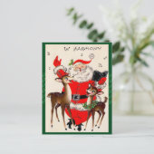 Het leuke Zingende Briefkaart van Kerstmis van de (Staand voorkant)