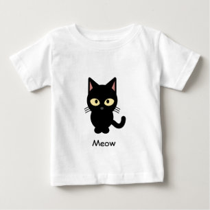 Het leuke zwarte shirt van het de cartoonbaby van