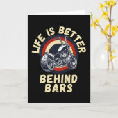 Het leven achter    BarsMotorcycle Kaart (Gele Bloem)