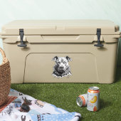 Het leven als Bull Terrier met Spike Caller Sticker (Koeler)