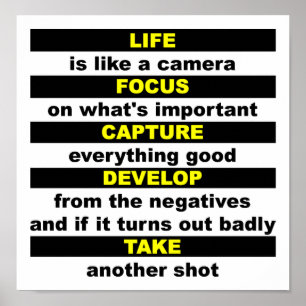 Het leven als een camera Funny Poster