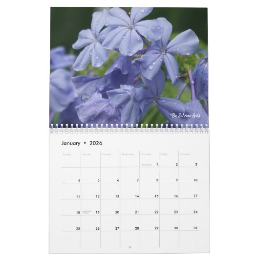 Het leven als het bloeit kalender (Jan 2026)