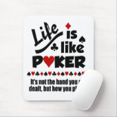 Het leven als Poker Mousepad Muismat (Met muis)