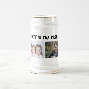 Het leven als vader is het beste leven 2 foto's Va Bierpul