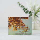 Het leven begint aan het einde van je comfortzone briefkaart (Staand voorkant)