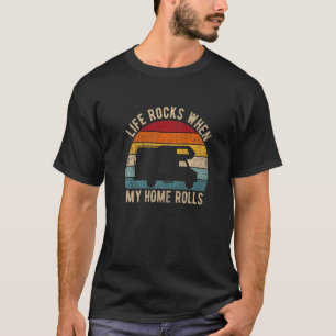 Het leven begint als mijn huis Rv Camper Caravan M T-shirt