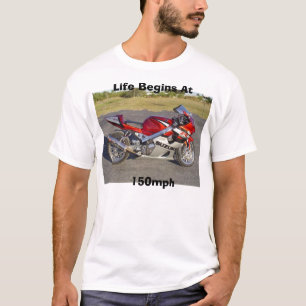  Het leven begint bij    150 km/u T-shirt