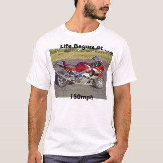  Het leven begint bij    150 km/u T-shirt