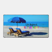 Het leven begint bij pensionering bureaumat (Voorkant)